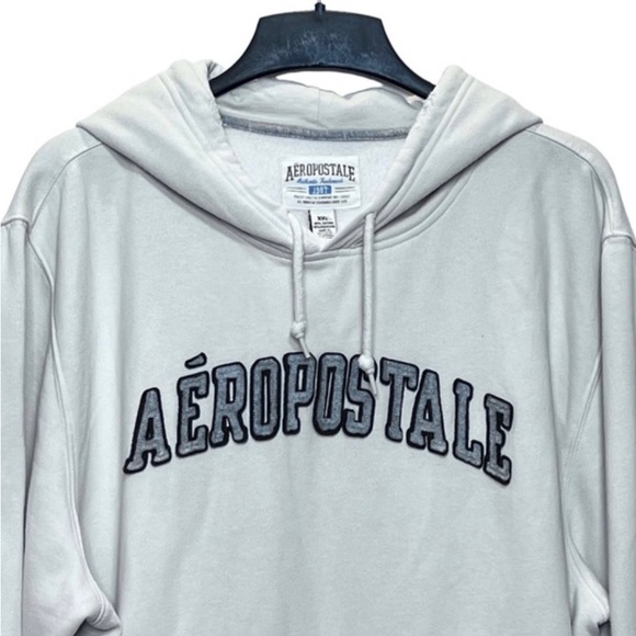 Aeropostale Vintage Pullover Distressed Embroidered Hoodie - Picture 2 of 14